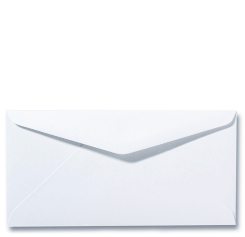 Envelop wit 11 x 22 - op voorraad voor