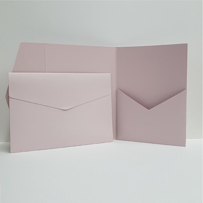 Pocketfold blush roze - 25 stuks voor