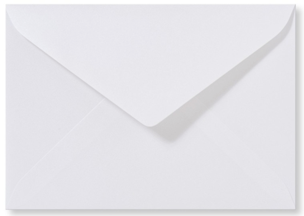 Envelop wit  15 x 22 (C5) - op bestelling