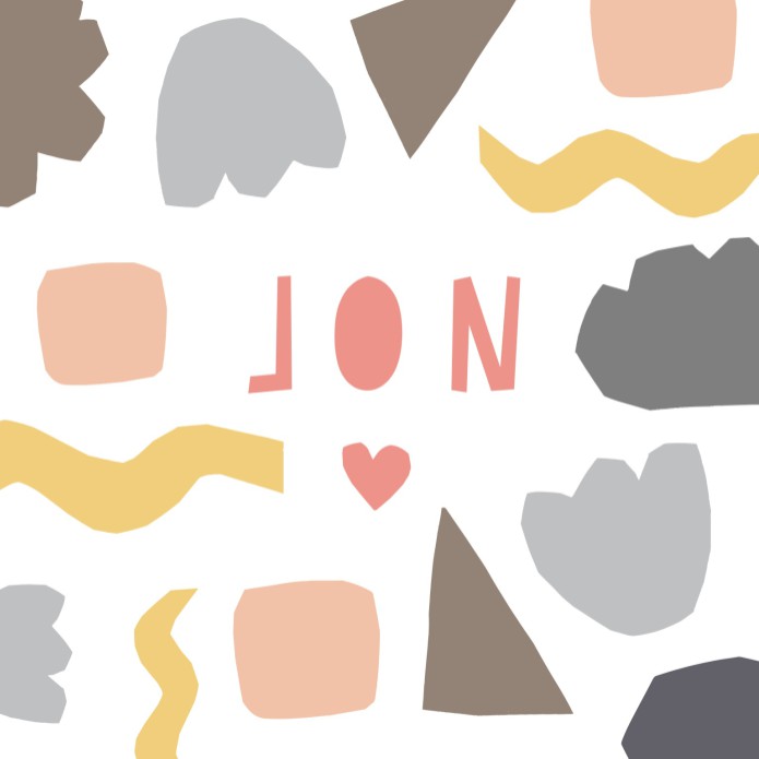Geboortekaartje abstract - Jon