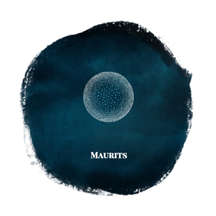 Geboortekaartje maan op blauw - Maurits
