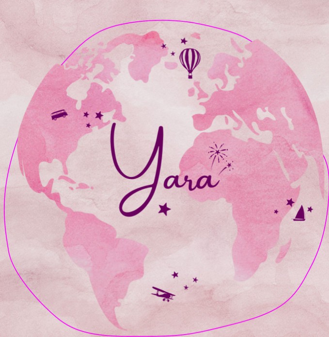 Geboortekaartje rond wereldbol - Yara