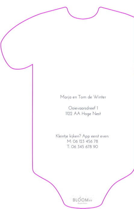 Geboortekaartje rompertje