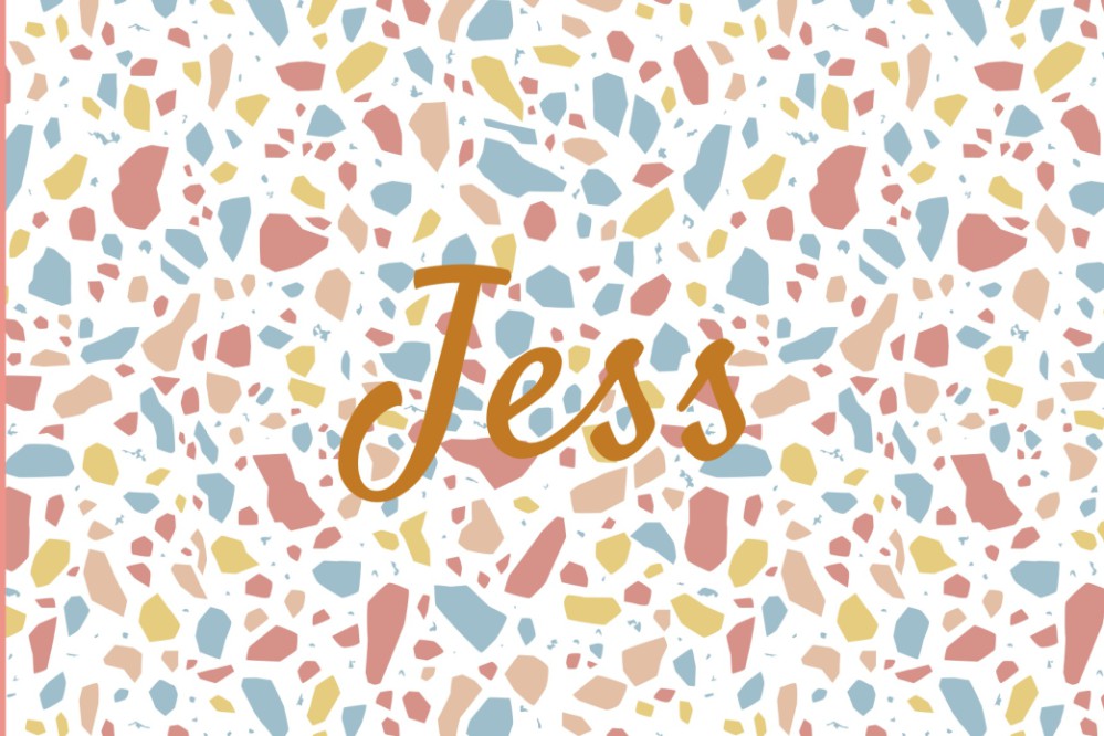 Geboortekaartje terrazo - Jess