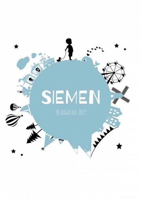 Poster on top of the world Siemen voor