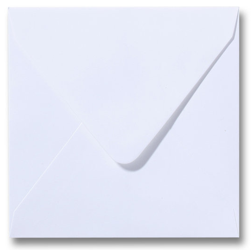 Envelop 14x14 - wit op voorraad voor