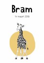 Poster mini giraffe potlood