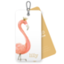Geboortekaartje label flamingo