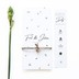 Trouwkaart wilde bloemen • met strip • 10 x 21 cm