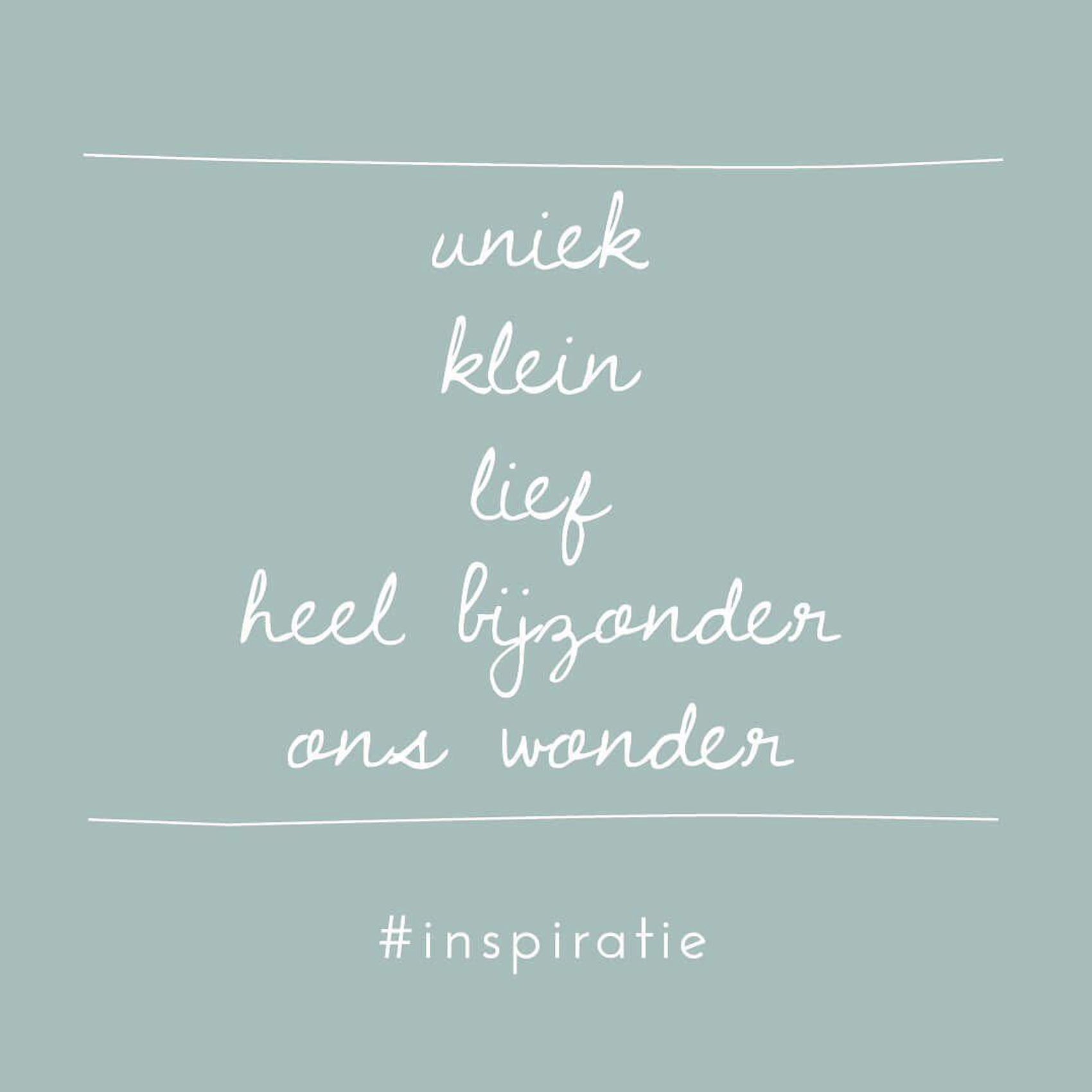 Geboortegedichtje wonder