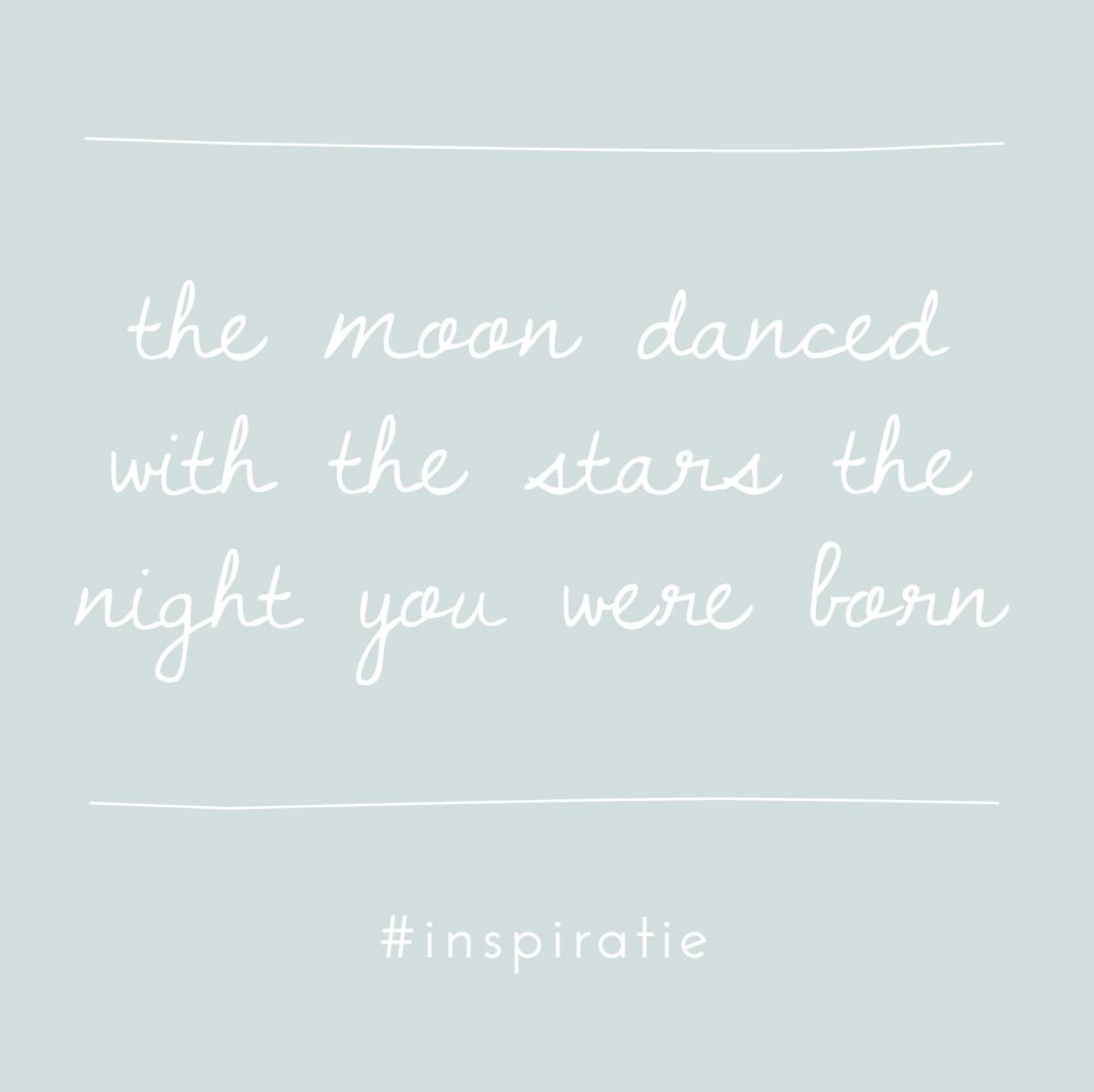 Geboortegedichtje moon stars