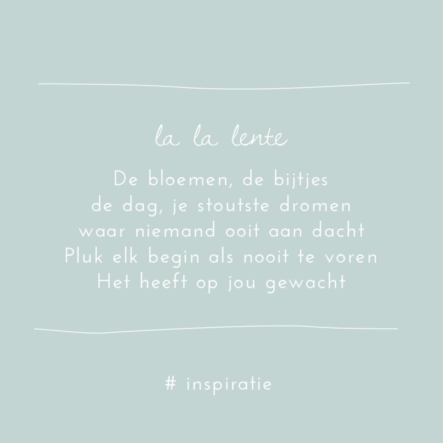 Geboortegedichtje lente