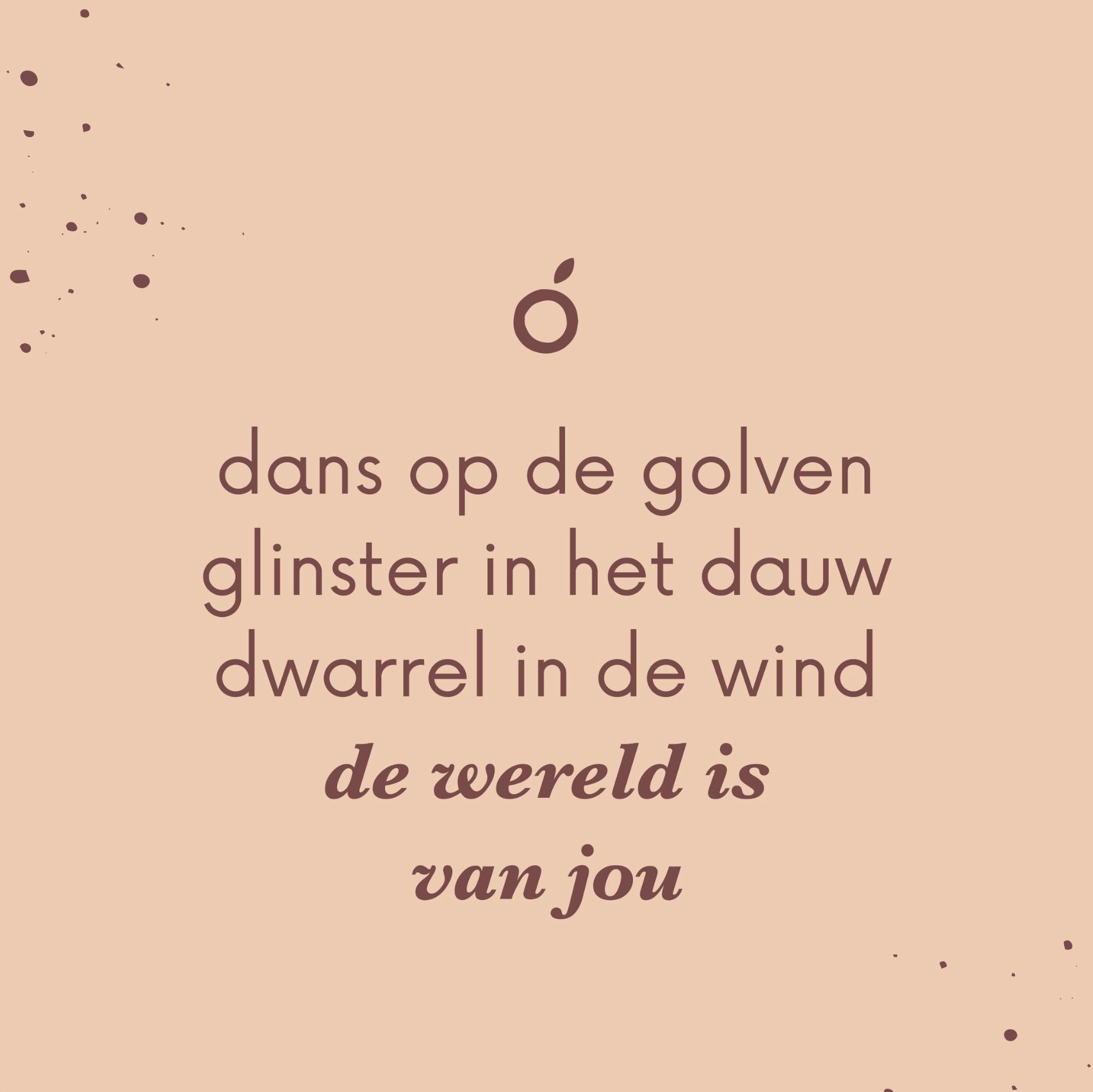 Geboortegedichtje wereld